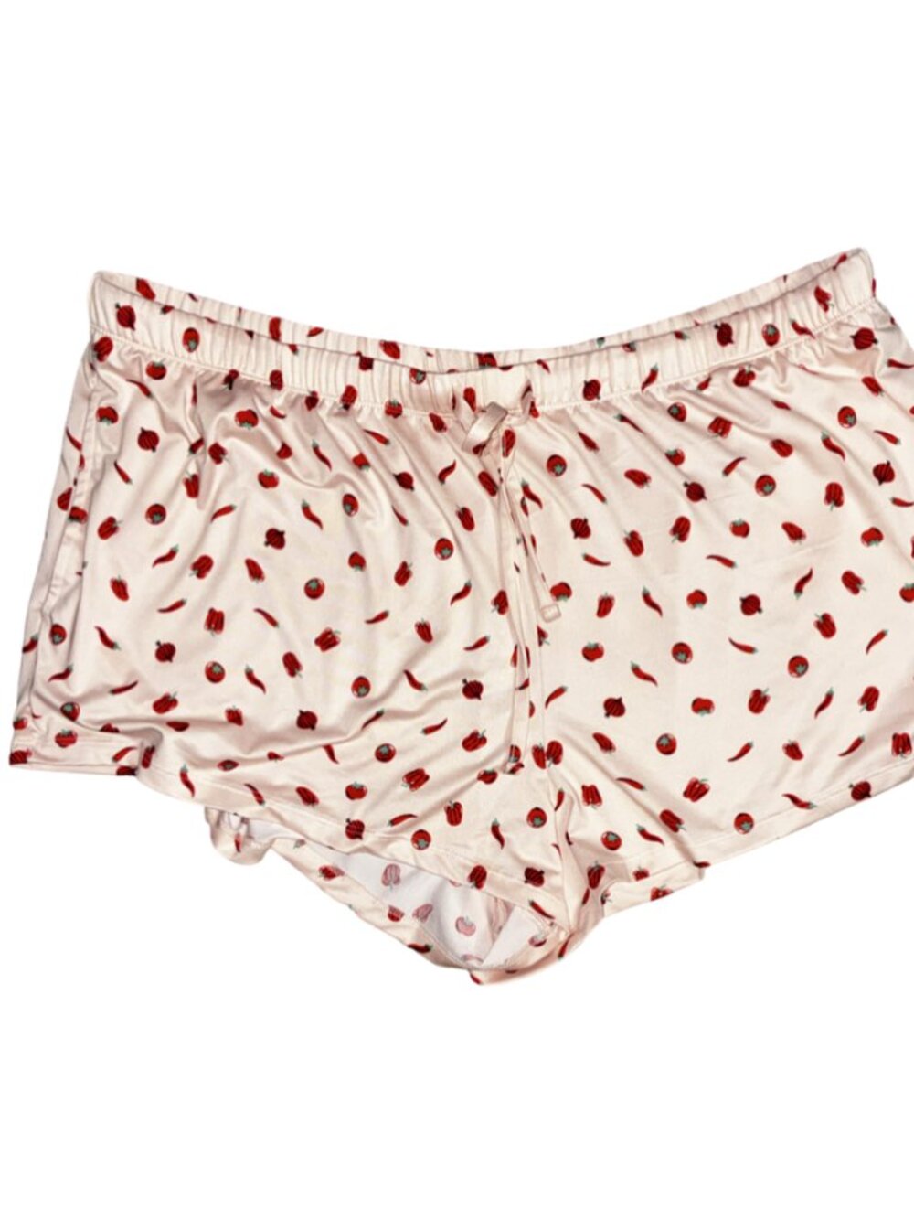 Sz.XL(16-18)*Secret Treasures*Pink/Red Pepper-Print Sleeping/Pajama Shorts
